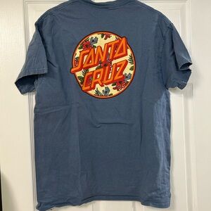 VSanta Cruz Skateboards Blue Graphic T-Shirt